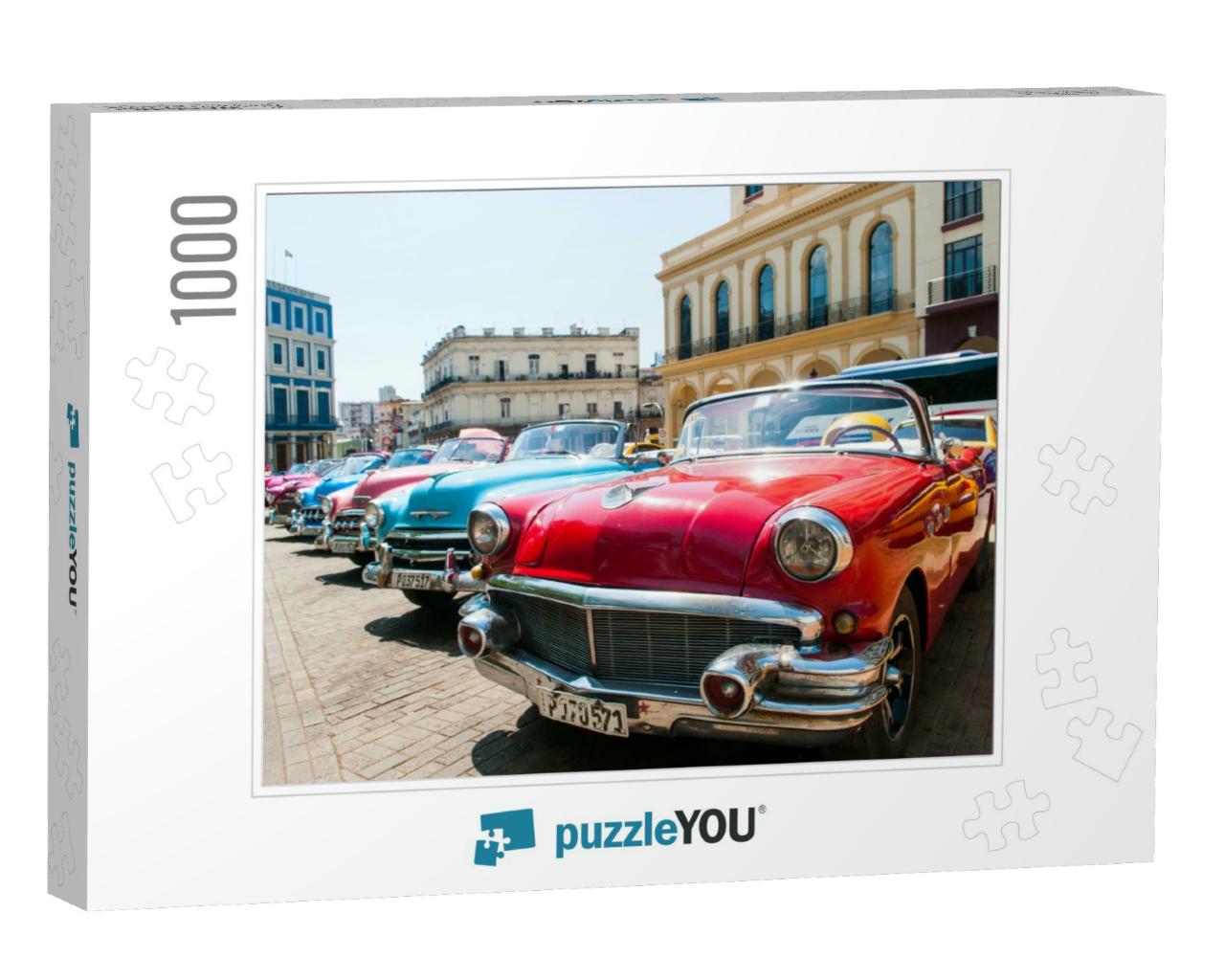 Havana Cuba Classic Cars... Jigsaw Puzzle with 1000 pieces