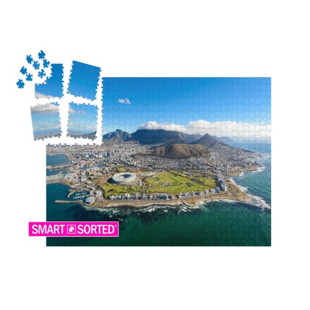 Aerial View of Cape Town, South Africa on a Sunny Afterno... | SMART SORTED® | Jigsaw Puzzle with 1000 pieces