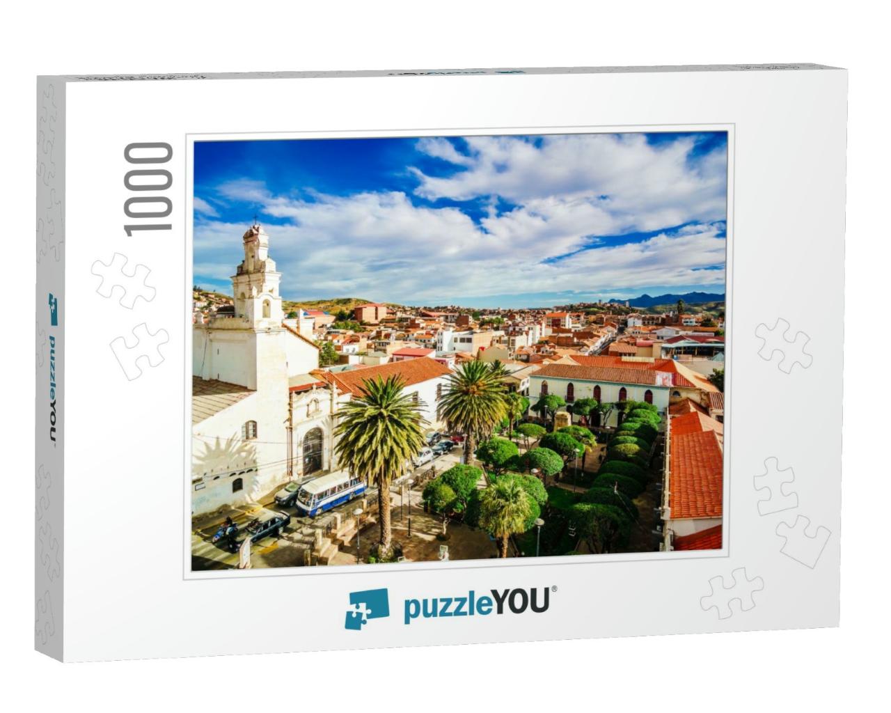 View on Colonial Town of Sucre in Bolivia... Jigsaw Puzzle with 1000 pieces