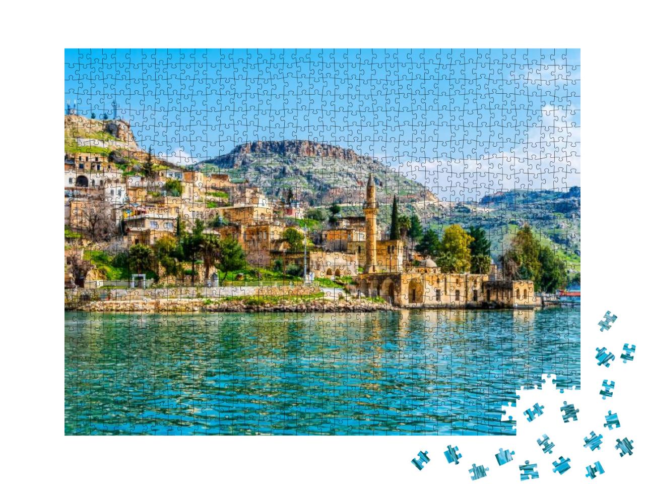 Halfeti Village with Sunken Mosque in Sanliurfa Province... Jigsaw Puzzle with 1000 pieces