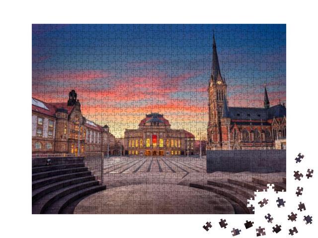 Chemnitz, Germany. Cityscape Image of Chemnitz, Germany w... Jigsaw Puzzle with 1000 pieces