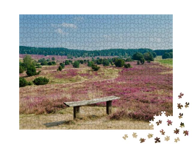 The Nature Park Lueneburger Heide in Germany... Jigsaw Puzzle with 1000 pieces