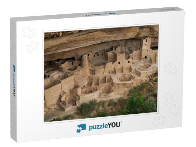 Cliff Palace At Mesa Verde National Park in Mesa Verde, C... Jigsaw Puzzle