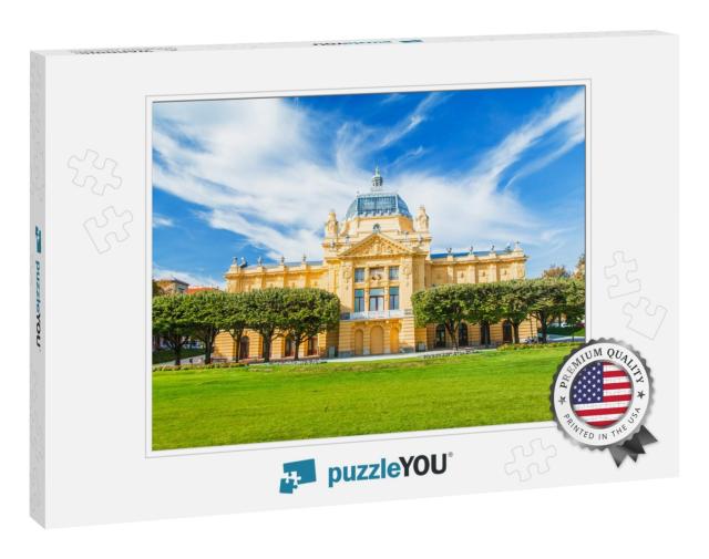 Zagreb, Croatia, Beautiful Classic Architecture, Art Pavi... Jigsaw Puzzle
