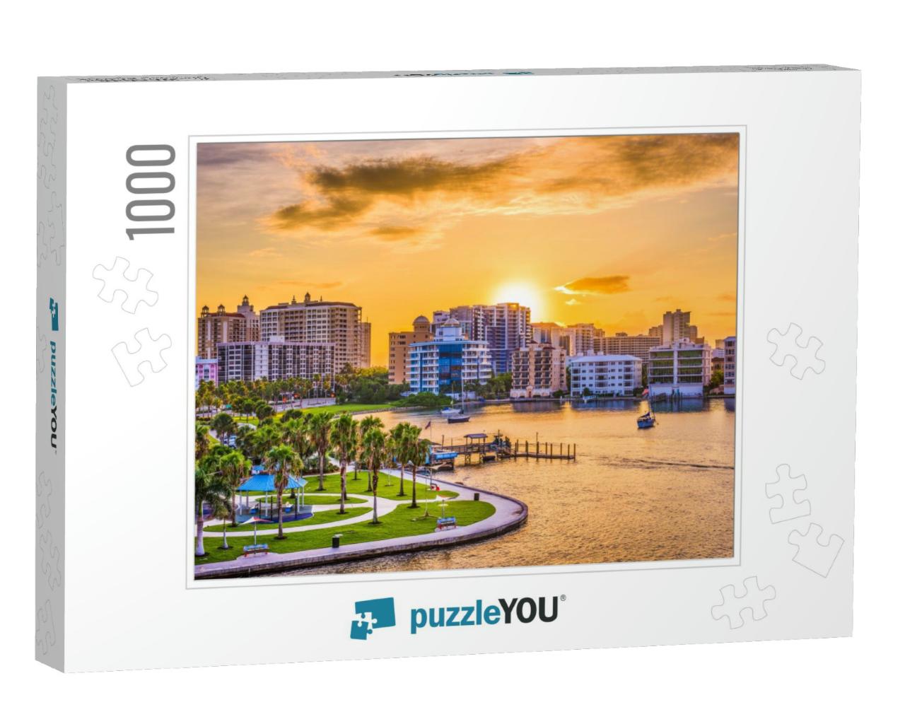 Sarasota, Florida, USA Downtown Skyline on the Bay At Sunr... Jigsaw Puzzle with 1000 pieces