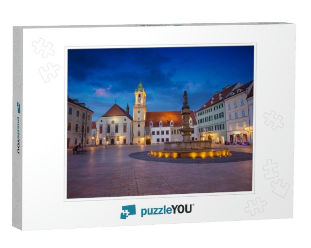 Bratislava. Cityscape Image of the Main Square & Old Town... Jigsaw Puzzle