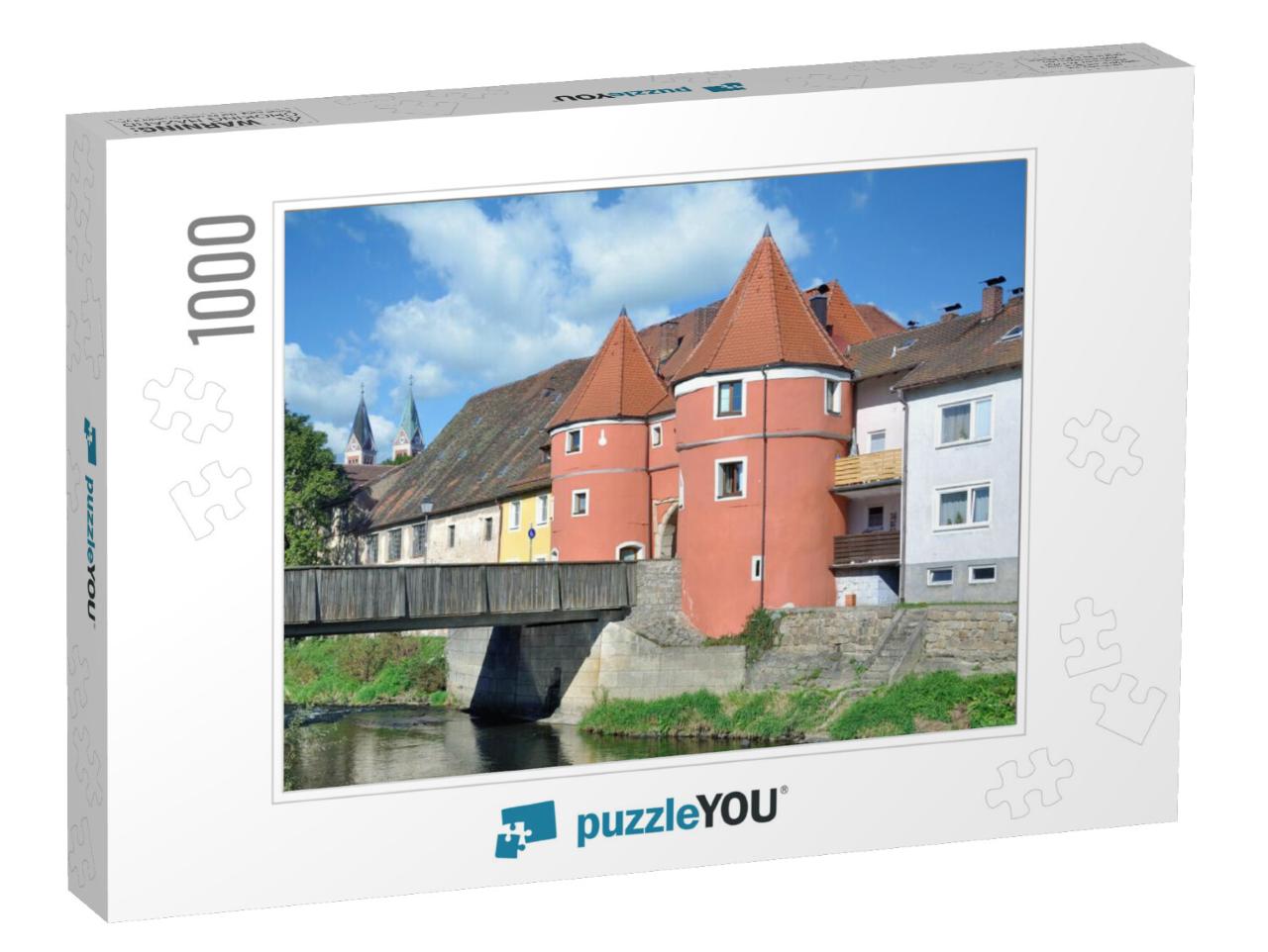 Town of Chamoberpfalz in Bavarian Forest with Famous Beer... Jigsaw Puzzle with 1000 pieces