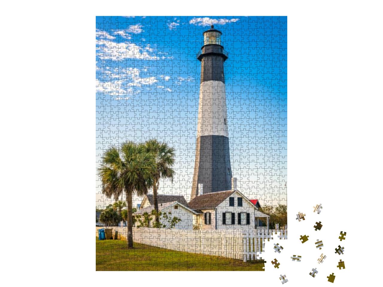 Tybee Island Light House of Tybee Island, Georgia, Usa... Jigsaw Puzzle with 1000 pieces