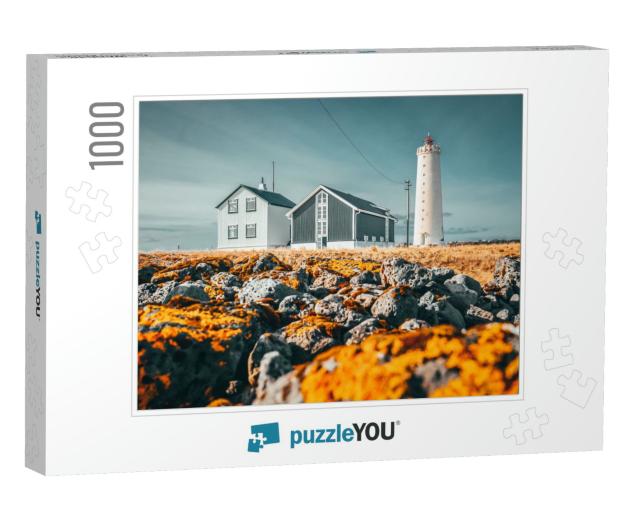 Grotta Lighthouse, Reykjavik, Iceland... Jigsaw Puzzle with 1000 pieces
