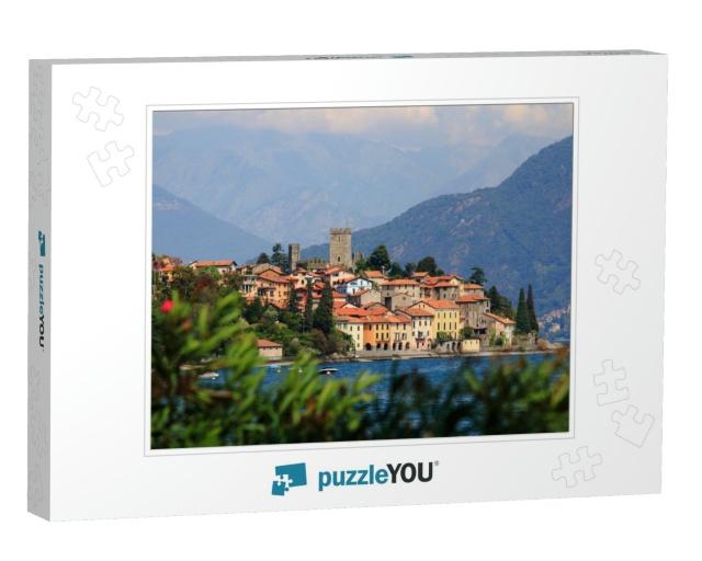 San Siro in Lake Como, with the Castle, Old Fortress Rezz... Jigsaw Puzzle