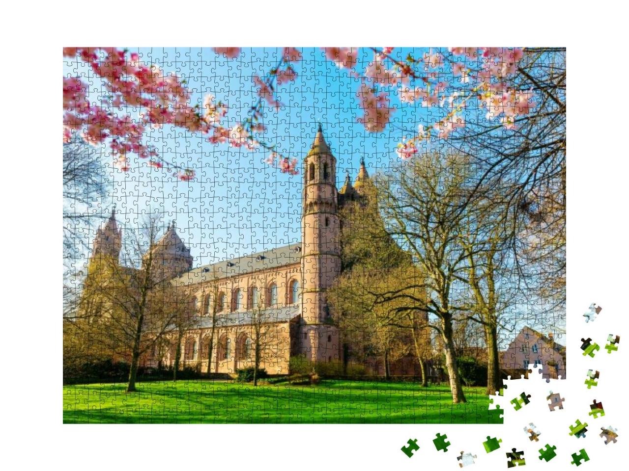 Picture of the Historical Worms Cathedral in Worms, Germa... Jigsaw Puzzle with 1000 pieces