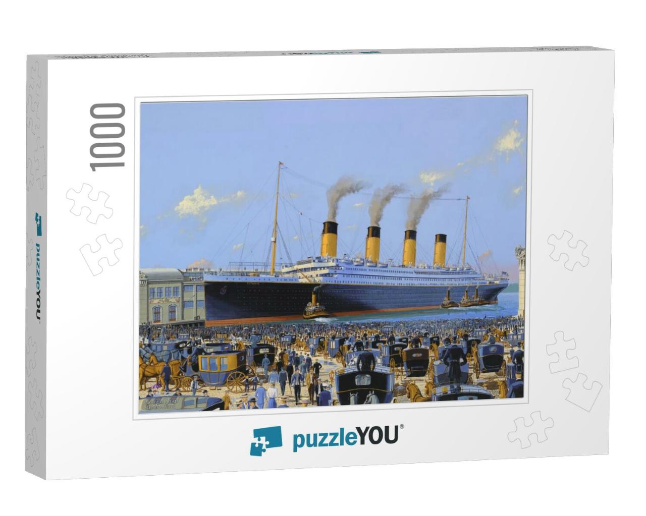 RMS Titanic Arriving at Chelsea Piers, What-If #1 Jigsaw Puzzle with 1000 pieces