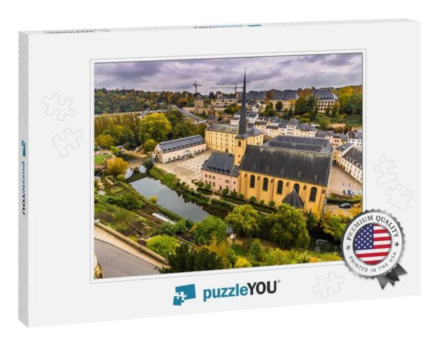 Shot of the Neumunster Abbey in Luxembourg City, Luxembou... Jigsaw Puzzle