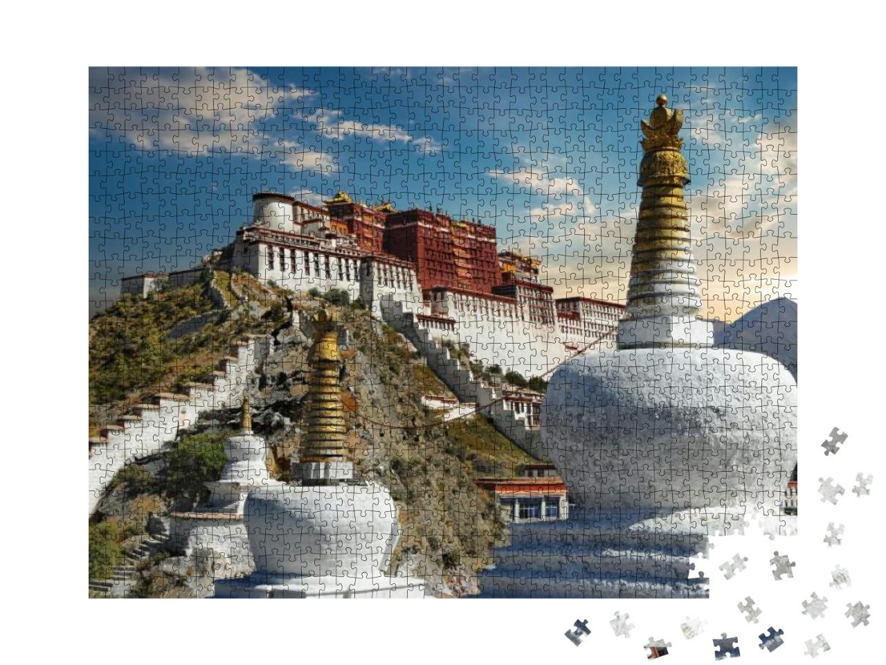 The Potala Palace in Lhasa - Tibet... Jigsaw Puzzle with 1000 pieces