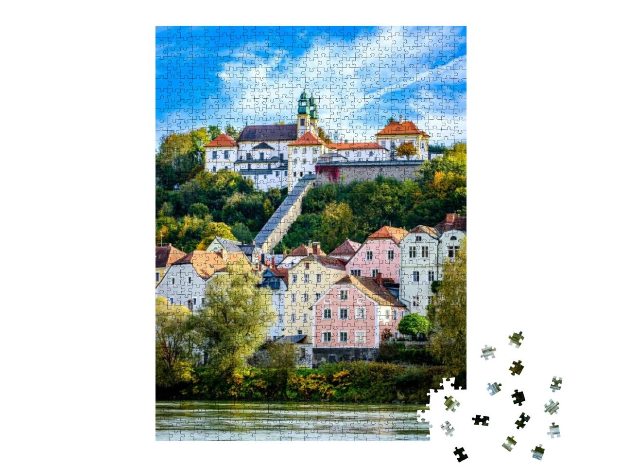 Old Town of the Famous Bavarian Village Passau... Jigsaw Puzzle with 1000 pieces