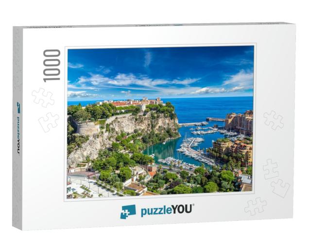 Panoramic View of Princes Palace in Monte Carlo in a Summ... Jigsaw Puzzle with 1000 pieces