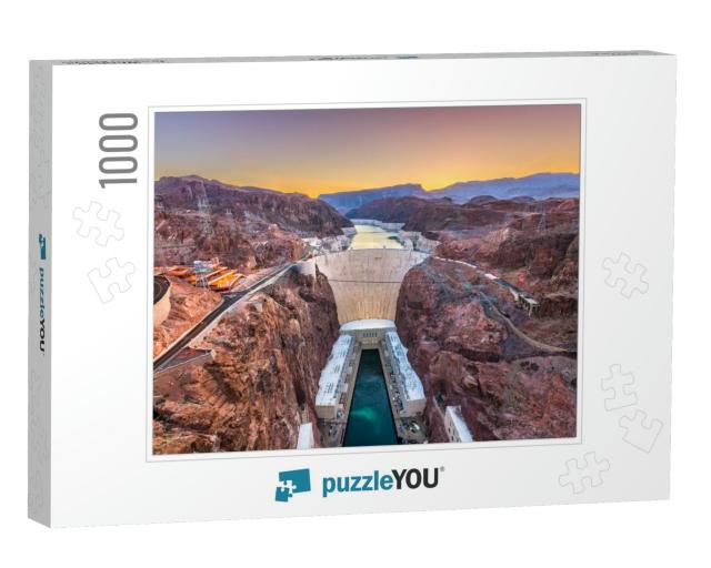Hoover Dam on the Colorado River Straddling Nevada & Ariz... Jigsaw Puzzle with 1000 pieces