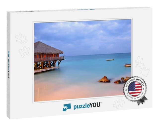 Beach At Punta Cana, Dominican Republic... Jigsaw Puzzle