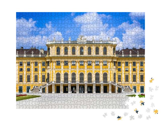 Vienna, Austria. Schonbrunn Garden in Austrian Capital Ci... Jigsaw Puzzle with 1000 pieces