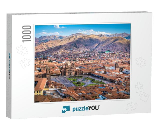 Panoramic View of Cusco Historic Center, Peru... Jigsaw Puzzle with 1000 pieces