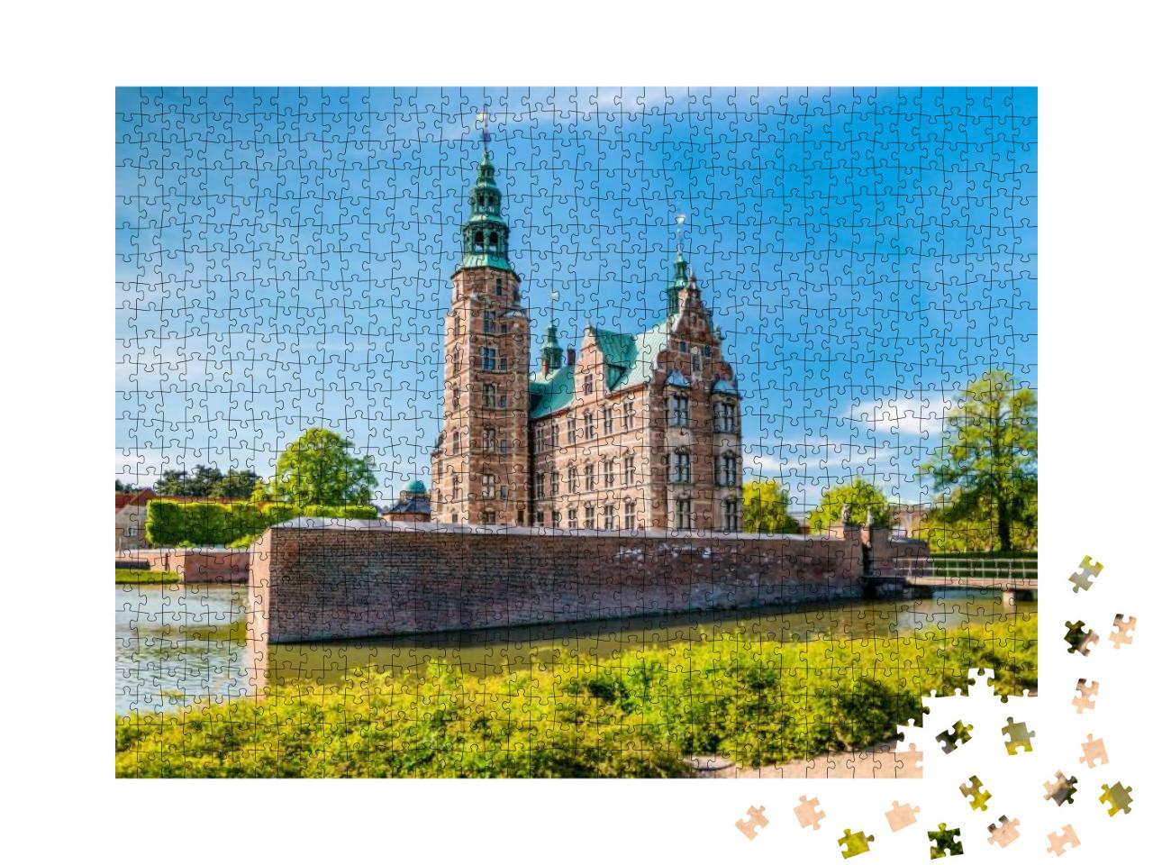 The Rosenborg Castle in Copenhagen, Denmark. Dutch Renais... Jigsaw Puzzle with 1000 pieces