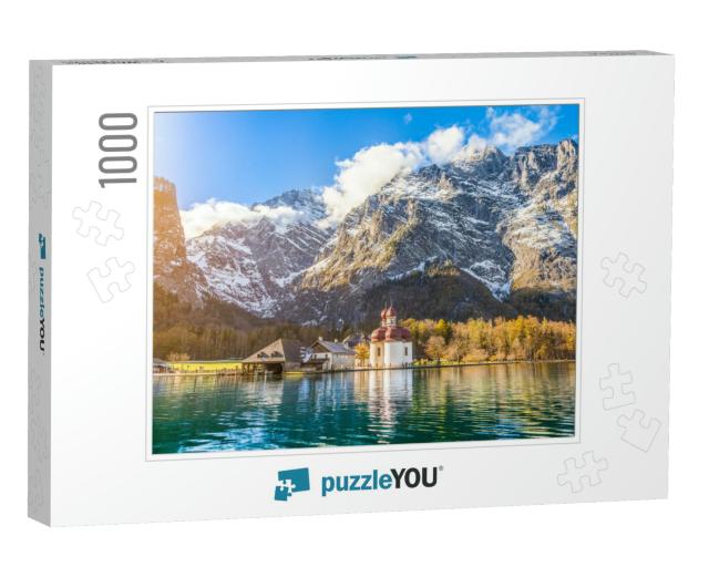 Panoramic View of Scenic Mountain Scenery with Lake Konig... Jigsaw Puzzle with 1000 pieces