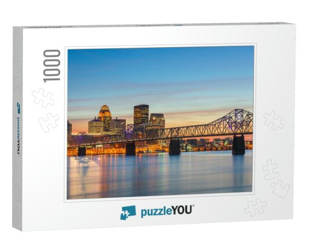 Louisville, Kentucky, USA Skyline on the River... Jigsaw Puzzle with 1000 pieces