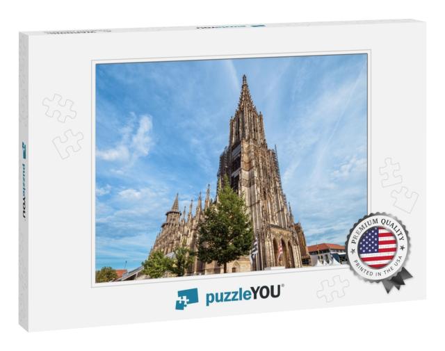 Ulm Minster or Cathedral of Ulm City, Germany. It is Medi... Jigsaw Puzzle