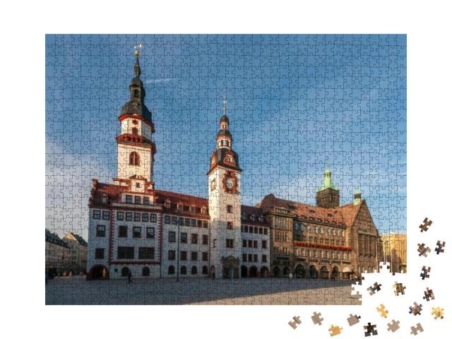 Chemnitz City Hall... Jigsaw Puzzle with 1000 pieces