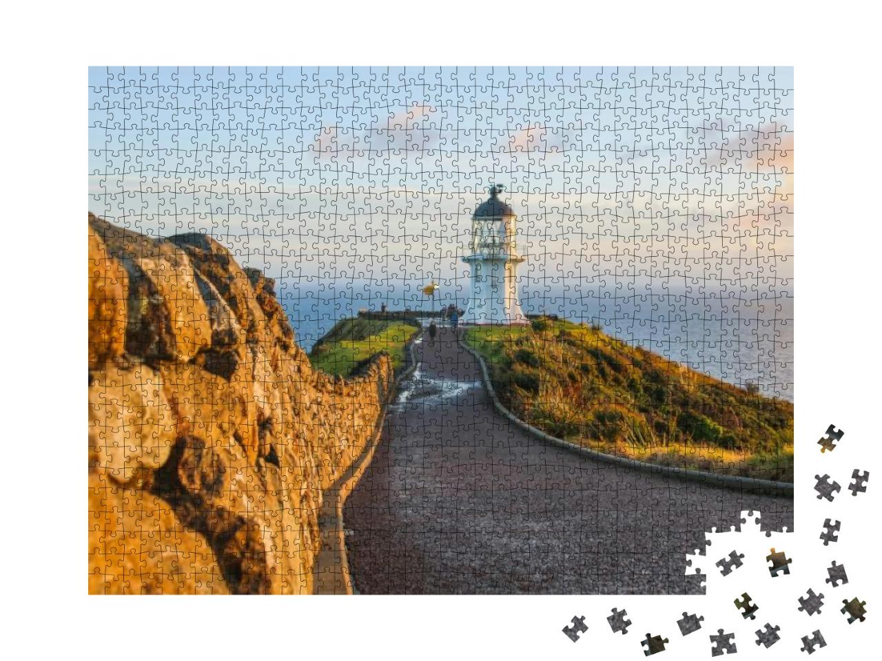 Cape Reinga is the Northwesternmost Point of the Aupouri... Jigsaw Puzzle with 1000 pieces