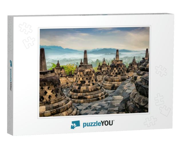 Buddhist Temple At Central Java Indonesia Its Name Borobu... Jigsaw Puzzle