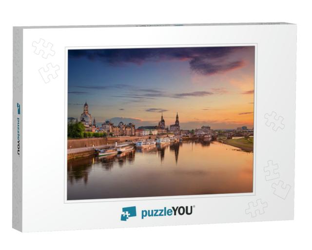 Dresden, Germany. Panoramic Cityscape Image of Dresden, G... Jigsaw Puzzle