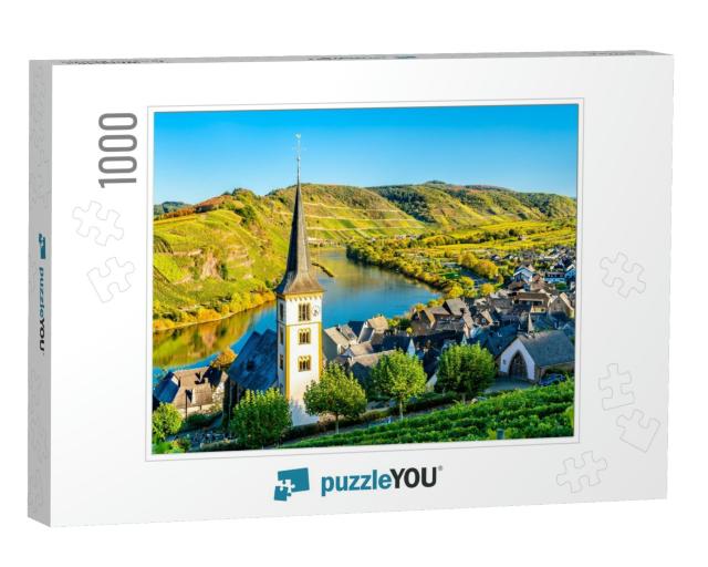 Saint Lawrence Church At the Bow of the Moselle River - B... Jigsaw Puzzle with 1000 pieces