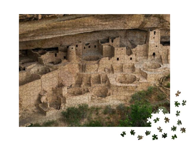Cliff Palace At Mesa Verde National Park in Mesa Verde, C... Jigsaw Puzzle with 1000 pieces