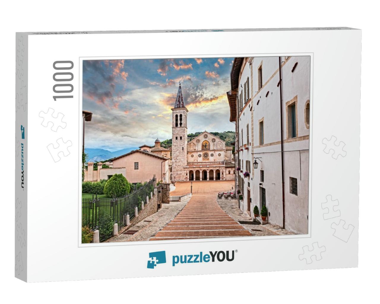 Spoleto, Umbria, Italy the Medieval Cathedral of Santa Ma... Jigsaw Puzzle with 1000 pieces