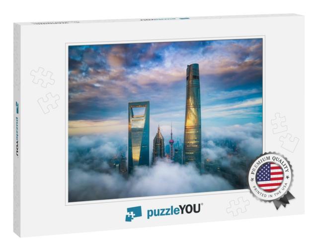 Aerial Shanghai Lujiazui Night Scenery... Jigsaw Puzzle