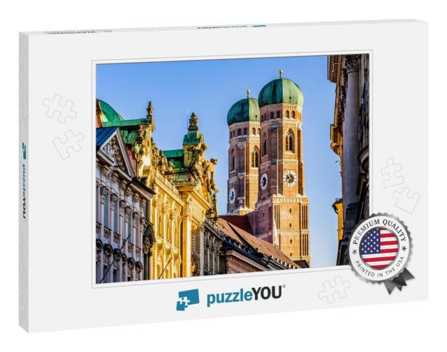 Munich Cathedral - Liebfrauenkirche in Munich - Germany... Jigsaw Puzzle