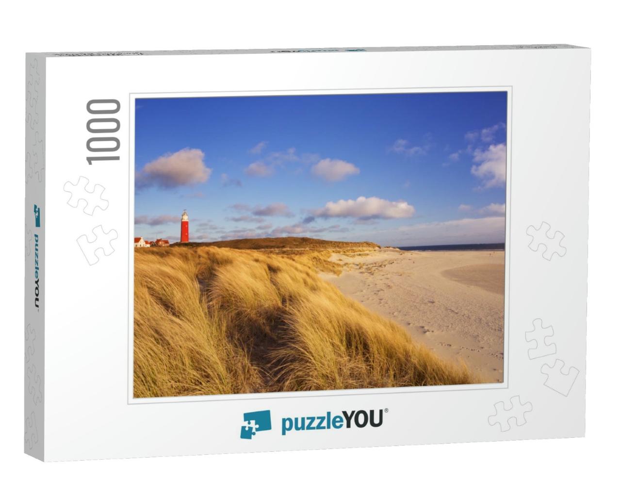 The Lighthouse of the Island of Texel in the Netherlands... Jigsaw Puzzle with 1000 pieces