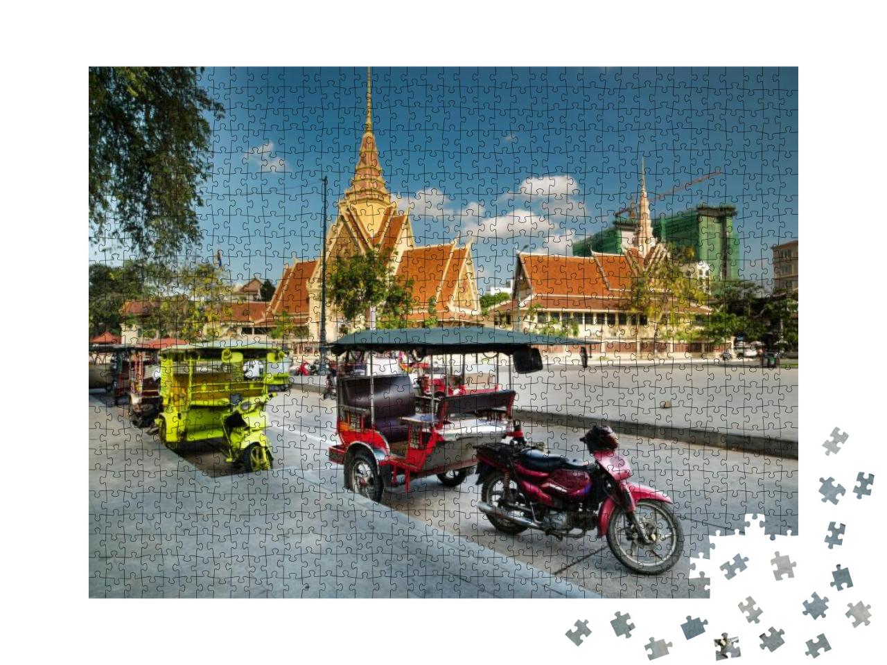 Tuk Tuk Taxi. Cambodia... Jigsaw Puzzle with 1000 pieces