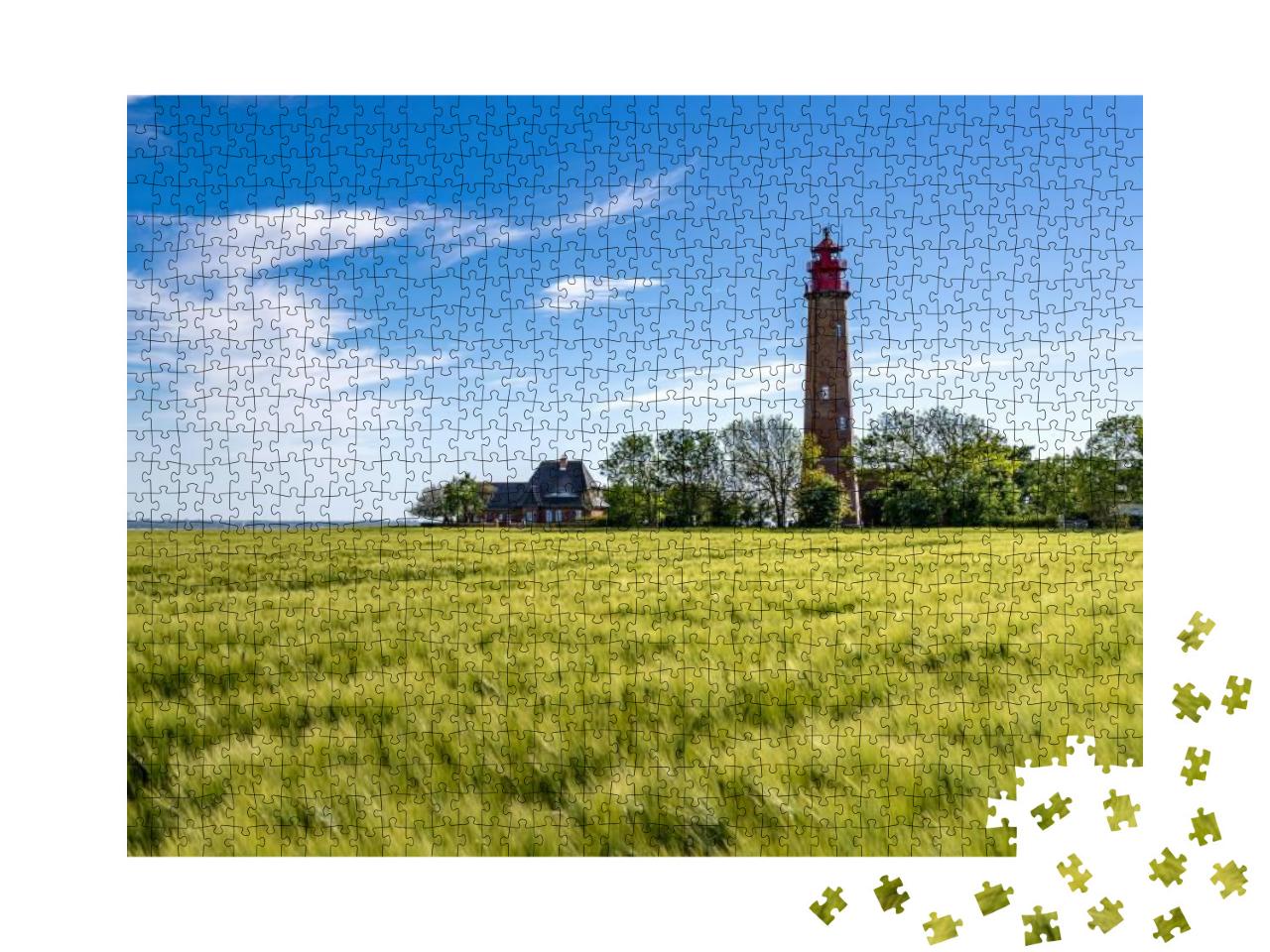 The Beautiful Lighthouse of Fluegge on the Isle of Fehmar... Jigsaw Puzzle with 1000 pieces