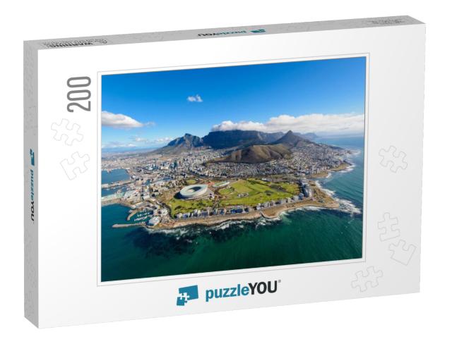 Aerial View of Cape Town, South Africa on a Sunny Afterno... Jigsaw Puzzle with 200 pieces