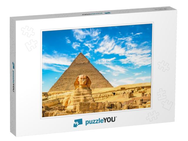 The Sphinx & Pyramid, Cairo, Egypt... Jigsaw Puzzle