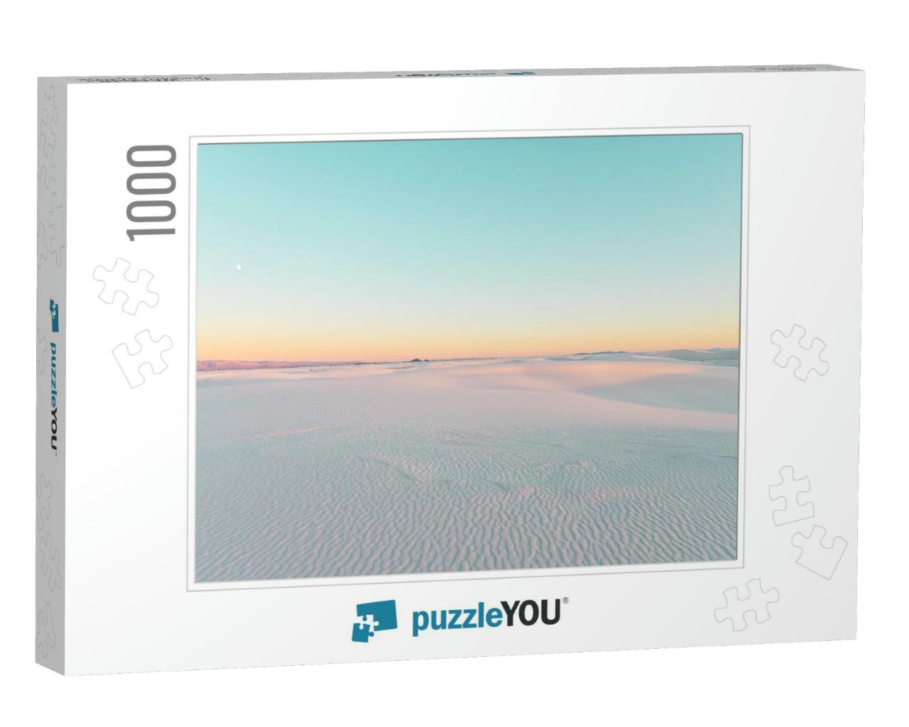 Sunny Blue Sky At White Sands National Park... Jigsaw Puzzle with 1000 pieces