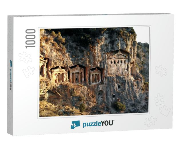 Rock-Cut Temple Tombs in Kaunos Dalyan/Turkey... Jigsaw Puzzle with 1000 pieces