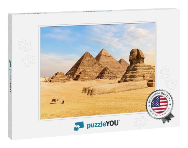 The Pyramids of Giza & the Great Sphinx, Egypt... Jigsaw Puzzle