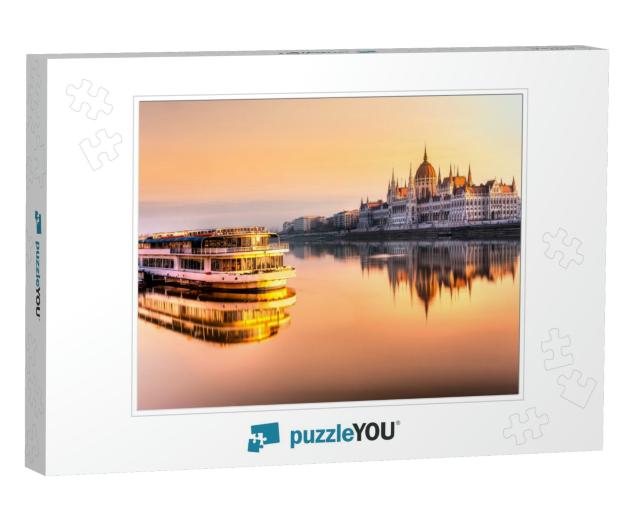 View of Budapest Parliament At Sunrise, Hungary... Jigsaw Puzzle