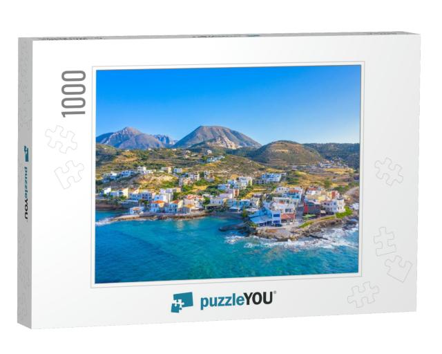 Small Traditional Fishing Village of Mochlos, Crete, Gree... Jigsaw Puzzle with 1000 pieces