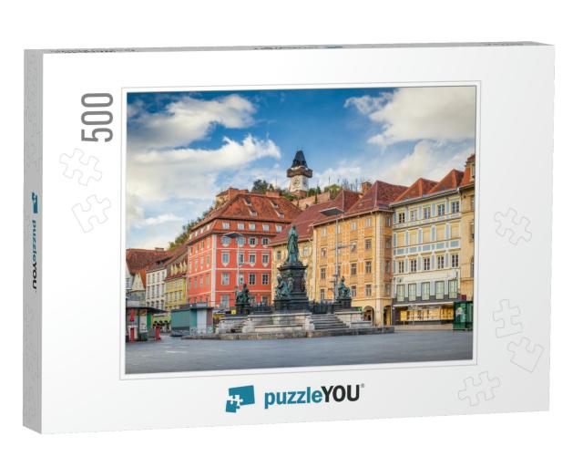 Classic View of the Historic City of Graz with Main Squar... Jigsaw Puzzle with 500 pieces
