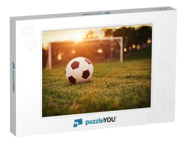 Soccer sunset / Football in the sunset Jigsaw Puzzle