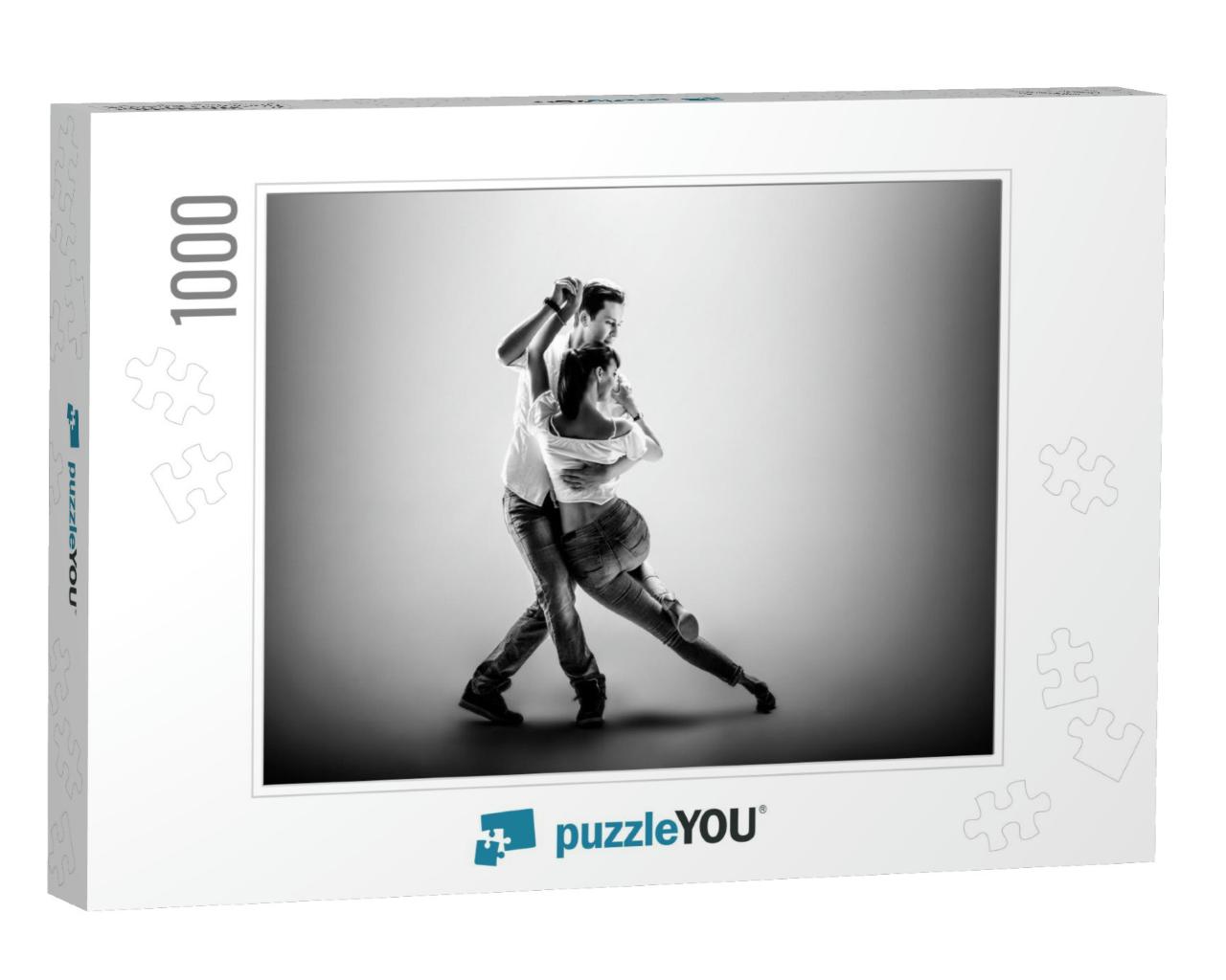 Beauty Couple Dancing Social Danse Kizomba or Bachata or... Jigsaw Puzzle with 1000 pieces